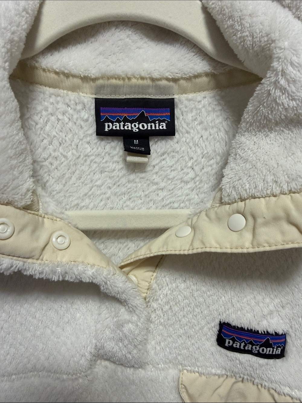 Patagonia Cream Women's Snap-T Fleece Pullover - Picture 2 of 3